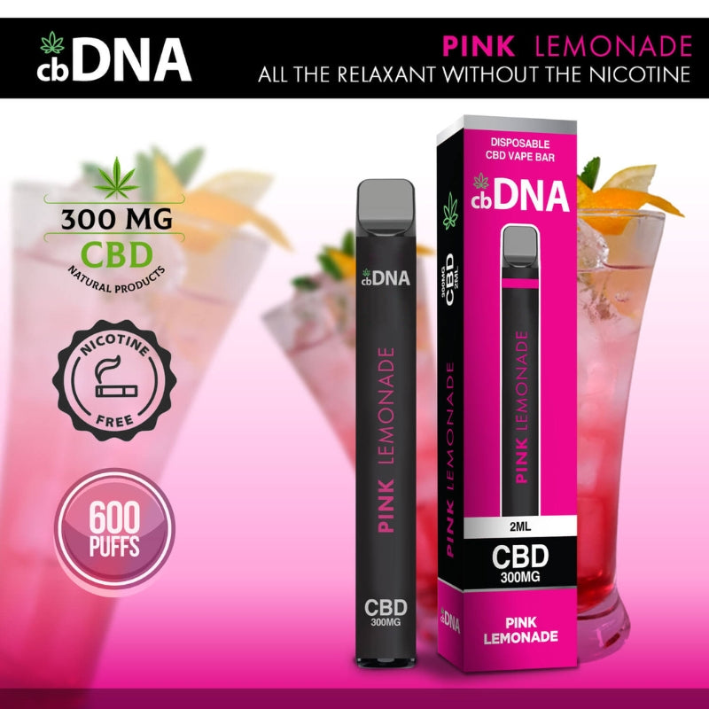 300mg Disposable CBD Vape - Inhaling Vapour - Managing Social Anxiety or Stress