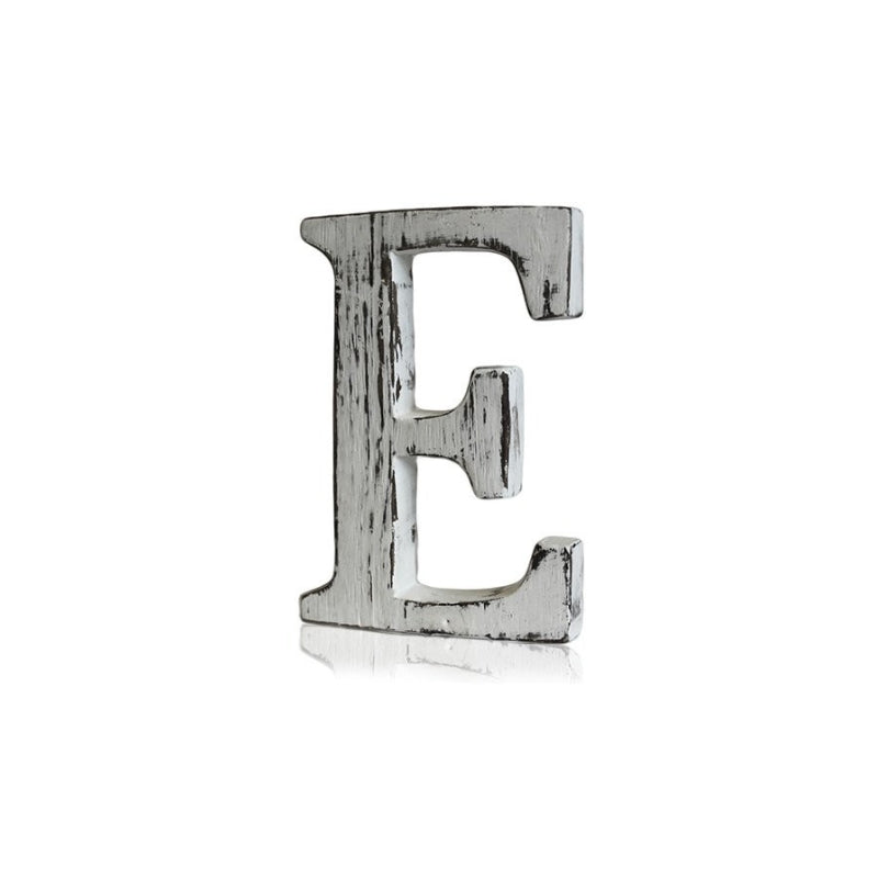 Shabby Chic Wooden Letter - E - My Vitamin Shop