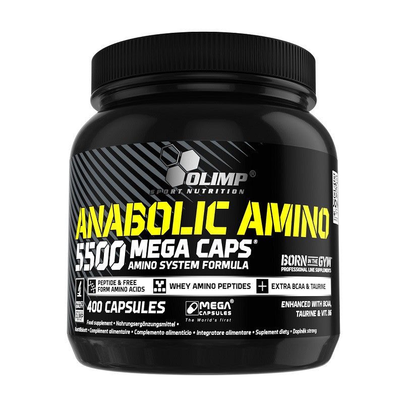 Olimp Nutrition Anabolic Amino 5500, Mega Caps 400 caps Amino System Formula