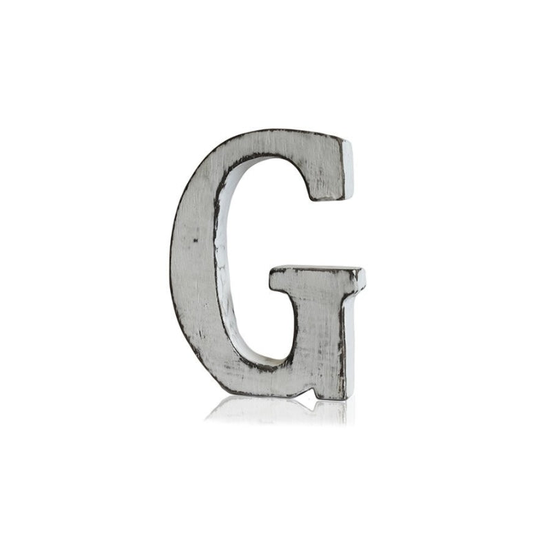 Shabby Chic Wooden Letter - G - My Vitamin Shop