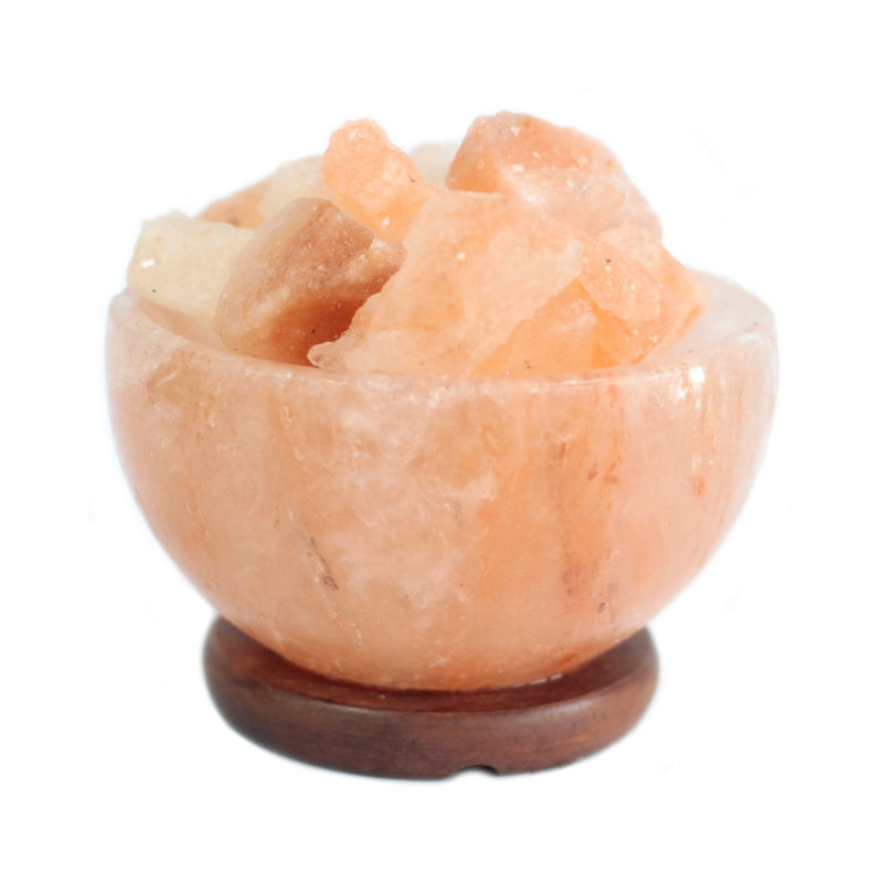 Himalayan Salt Fire Bowl and Chunks - 15cm x 9cm - My Vitamin Shop