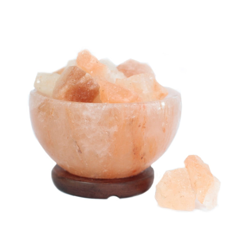 Himalayan Salt Fire Bowl and Chunks - 15cm x 9cm - My Vitamin Shop