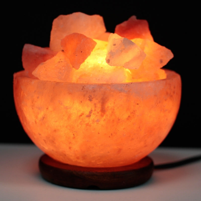 Himalayan Salt Fire Bowl and Chunks - 15cm x 9cm - My Vitamin Shop