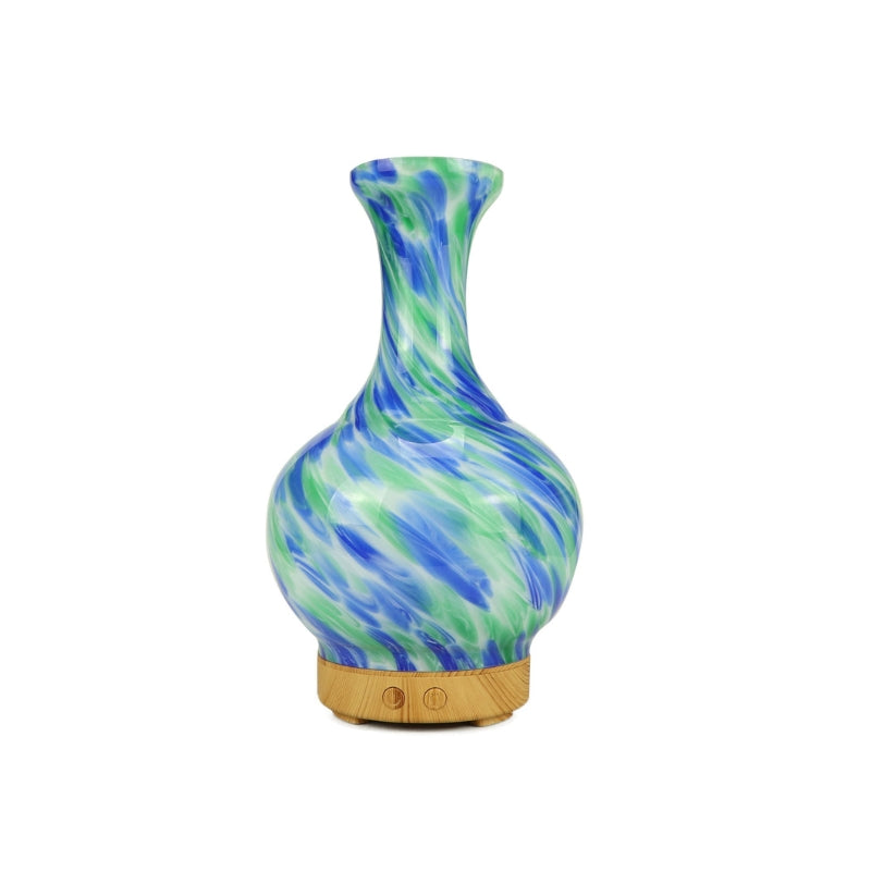 Aroma Atomiser - Glass Vase Blue and Green UK Plug - My Vitamin Shop