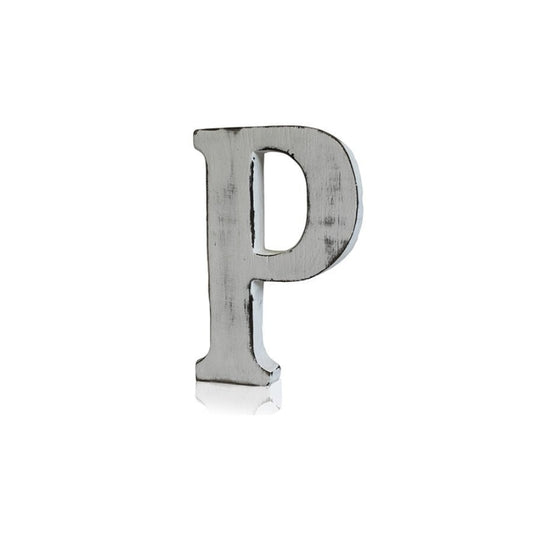 Shabby Chic Wooden Letter - P - My Vitamin Shop