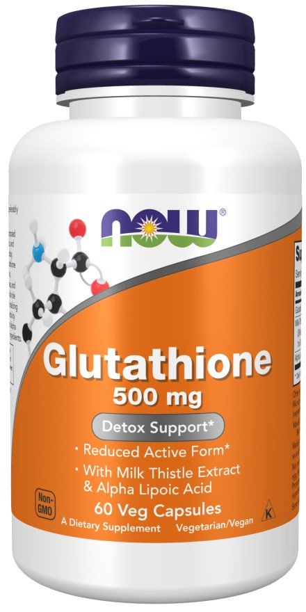 NOW Foods Glutathione with Milk Thistle Extract & Alpha Lipoic Acid 500mg