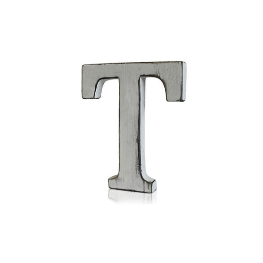 Shabby Chic Wooden Letter - T - My Vitamin Shop