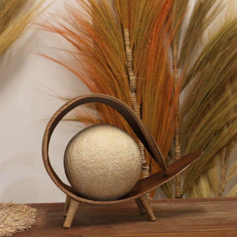 Rustic Natural Coconut Lamp - Handmade from Bali - My Vitamin Shop