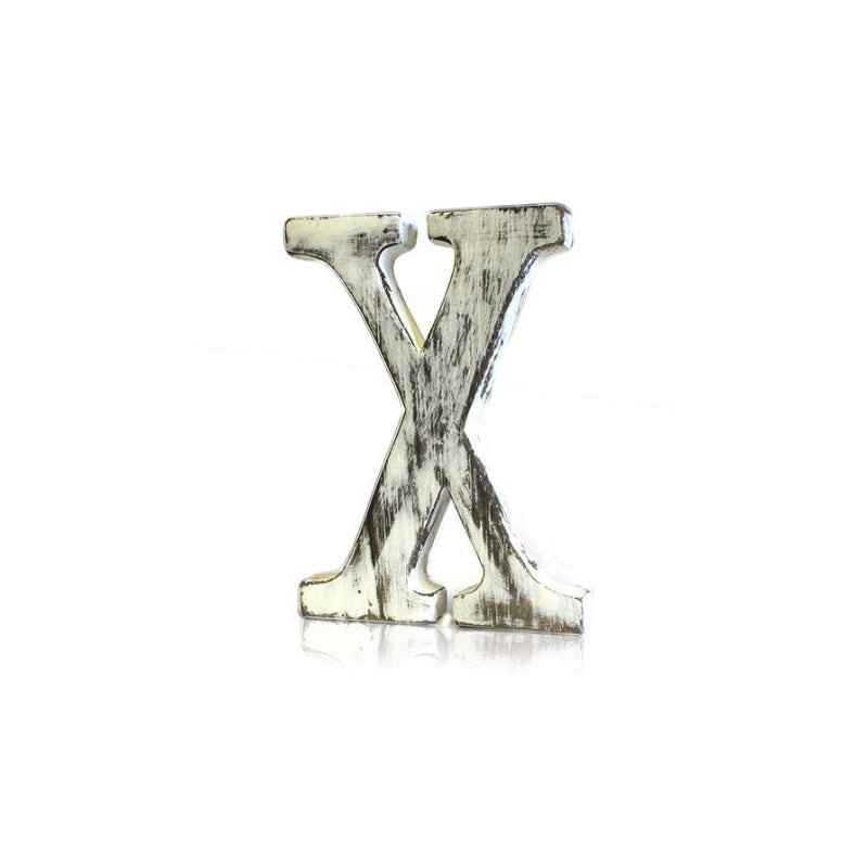 Shabby Chic Wooden Letter - X - My Vitamin Shop