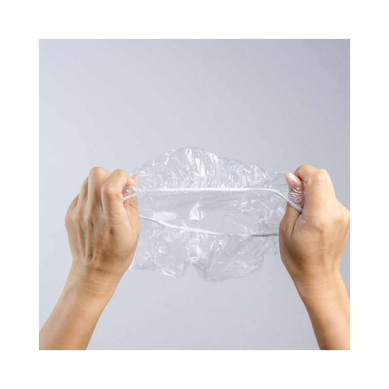 Disposable Shower Cap - Waterproof Clear Hair Cover - My Vitamin Shop