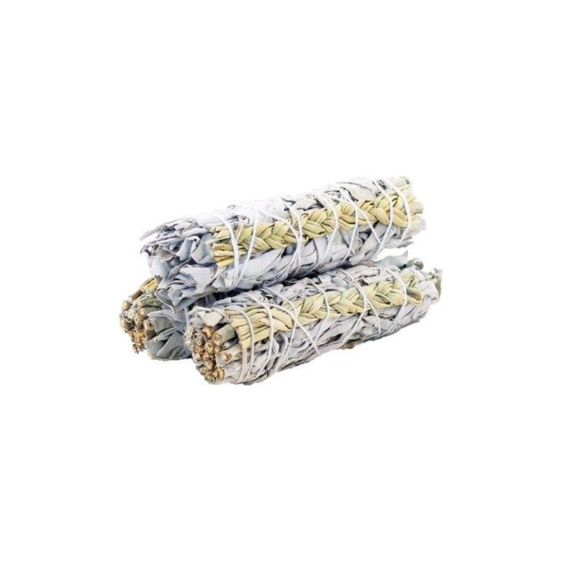 Smudge Stick - White Sage & Sweetgrass 10cm - My Vitamin Shop