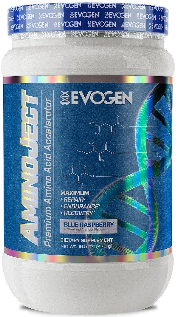 Evogen AminoJect BCCA Glutamine Post-Workout Recovery Drink 4 Flavours 477g