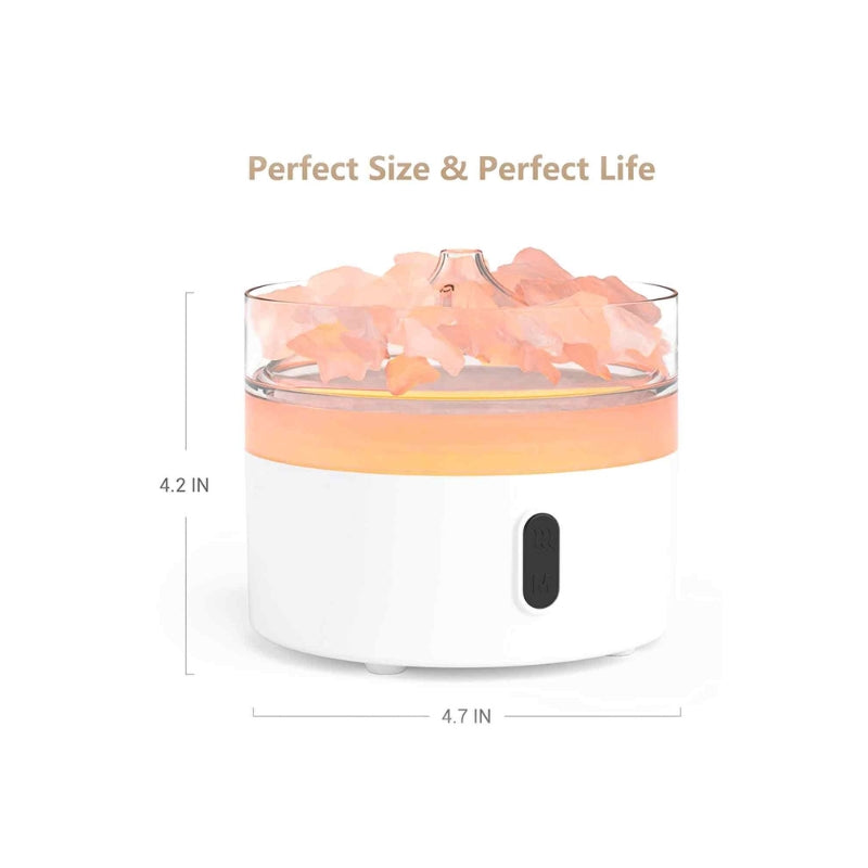 Himalayan Salt Aroma Diffuser Night Light Flame Effect (Salt Included) - My Vitamin Shop