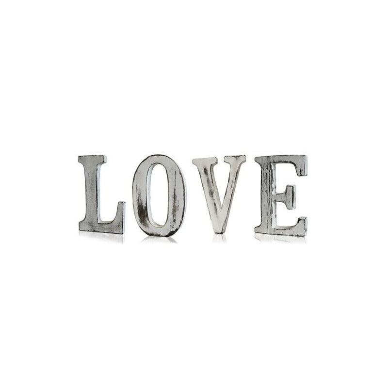 Shabby Chic Wooden Letters - LOVE (4 Letters) - My Vitamin Shop