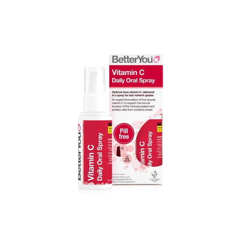 BetterYou Vitamin C Daily Oral Spray, Natural Cherry and Pomegranate - 50 ml - My Vitamin Shop