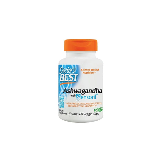 Doctor's Best  Ashwagandha with Sensoril, 125mg - 60 vcaps - My Vitamin Shop