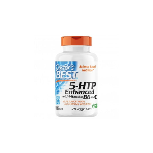 Doctor's Best 5-HTP Enhanced with Vitamin B6 and C - 120 vcaps - My Vitamin Shop