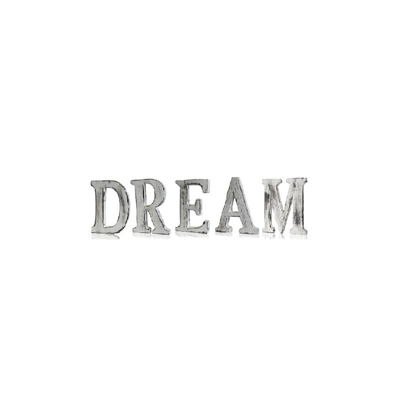 Shabby Chic Wooden Letters - DREAM (5 Letters) - My Vitamin Shop