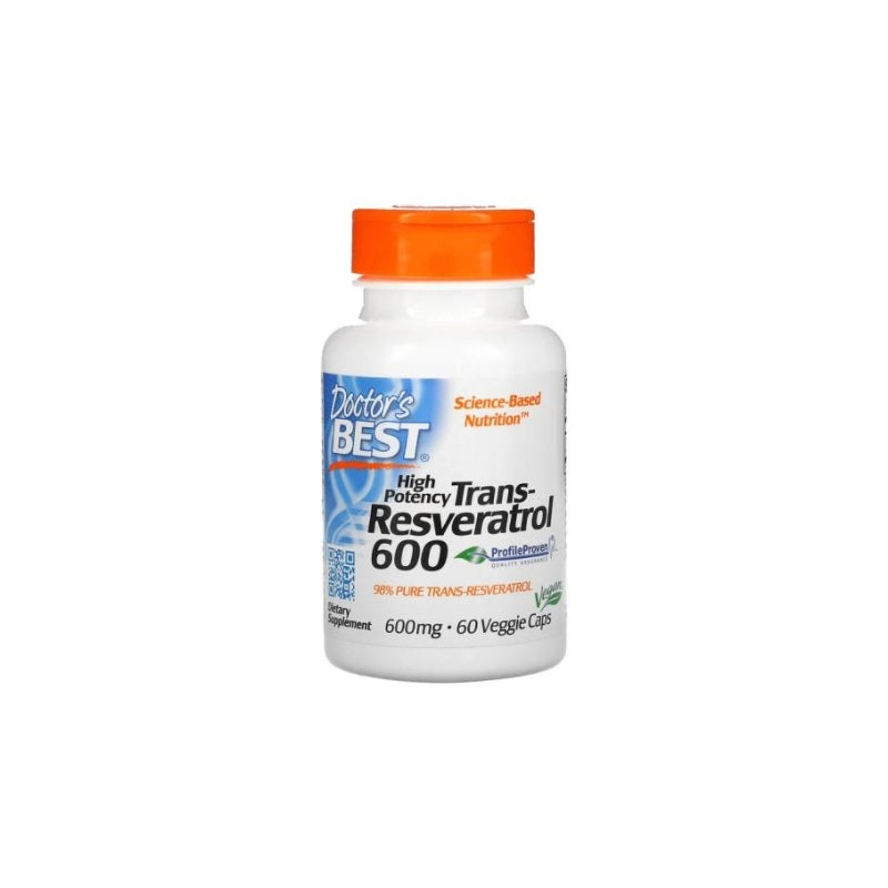 Doctor's Best Trans-Resveratrol 600, 600mg - 60 vcaps - My Vitamin Shop