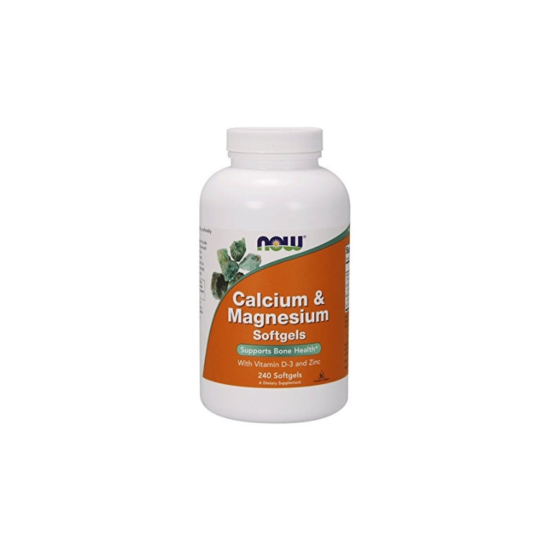 NOW Foods Calcium & Magnesium with Vit D and Zinc - 240 softgels - My Vitamin Shop