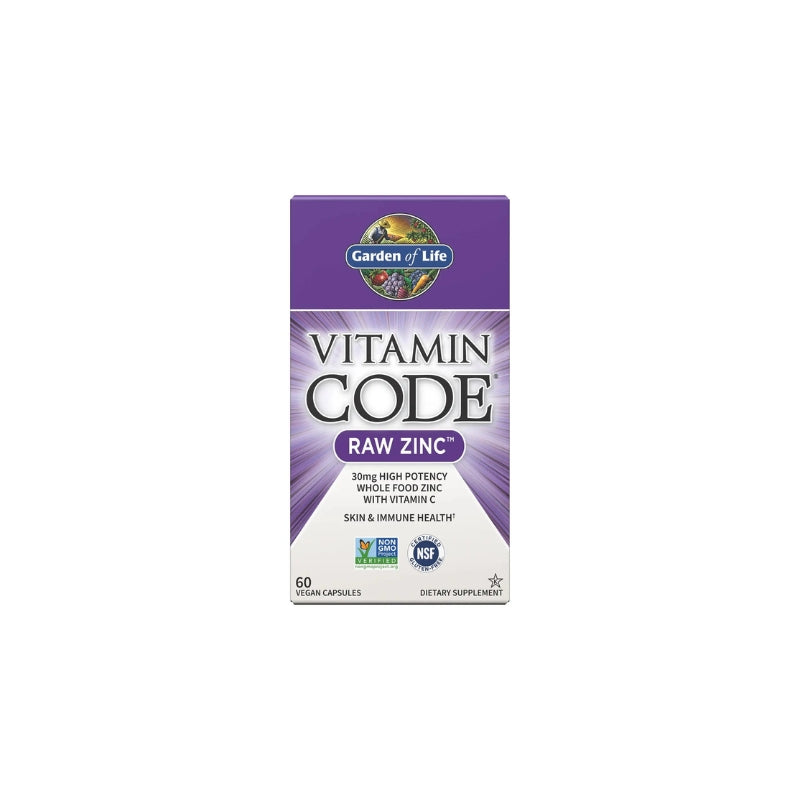 Garden of Life Vitamin Code Raw Zinc - 60 vegan caps - My Vitamin Shop