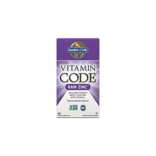 Garden of Life Vitamin Code Raw Zinc - 60 vegan caps - My Vitamin Shop