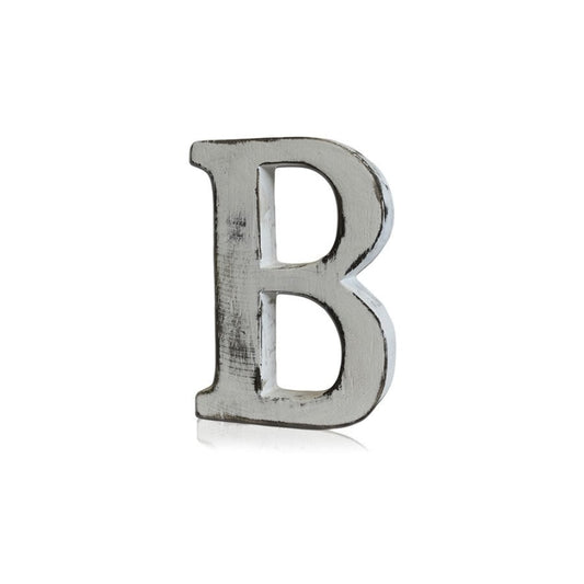 Shabby Chic Wooden Letter - B - My Vitamin Shop