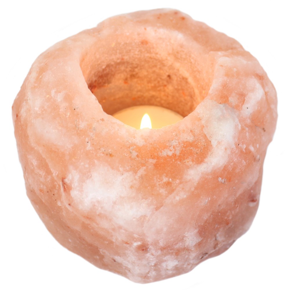 Natural Himalayan Salt TeaLight Holder - My Vitamin Shop