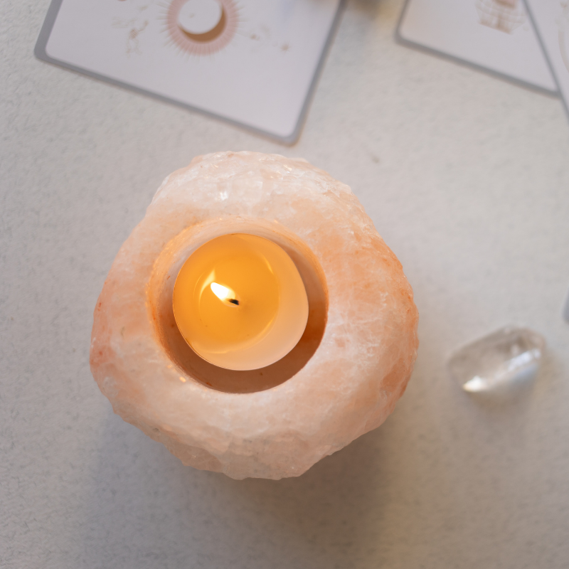 Natural Himalayan Salt TeaLight Holder - My Vitamin Shop