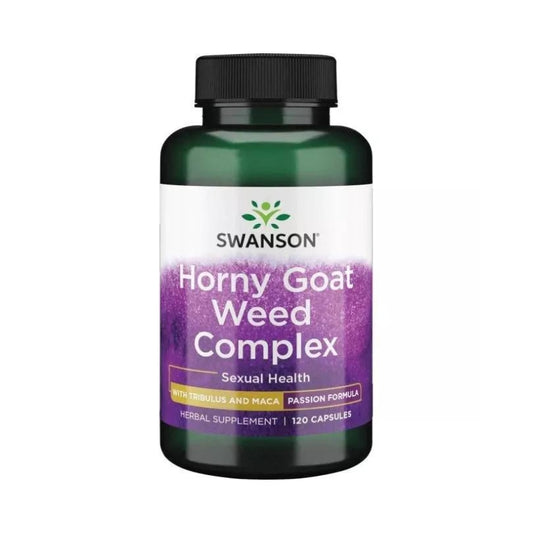 Swanson Horny Goat Weed Complex - Enhances Sexual Vitality Health 60 caps