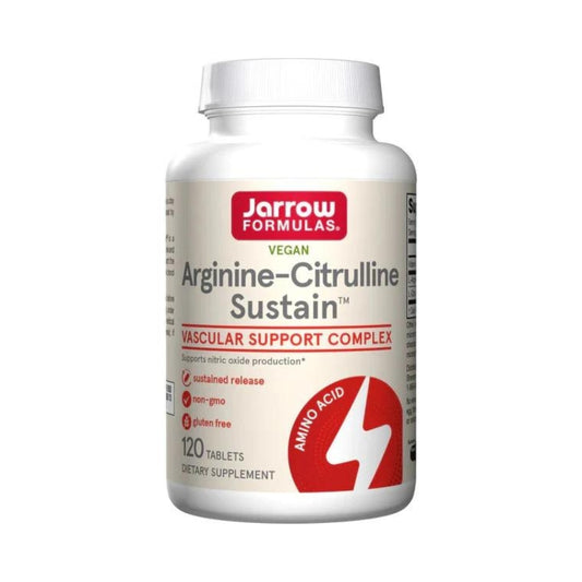 Jarrow Formulas Arginine-Citrulline Sustain Amino Acid Dietary Supplement 120 tabs