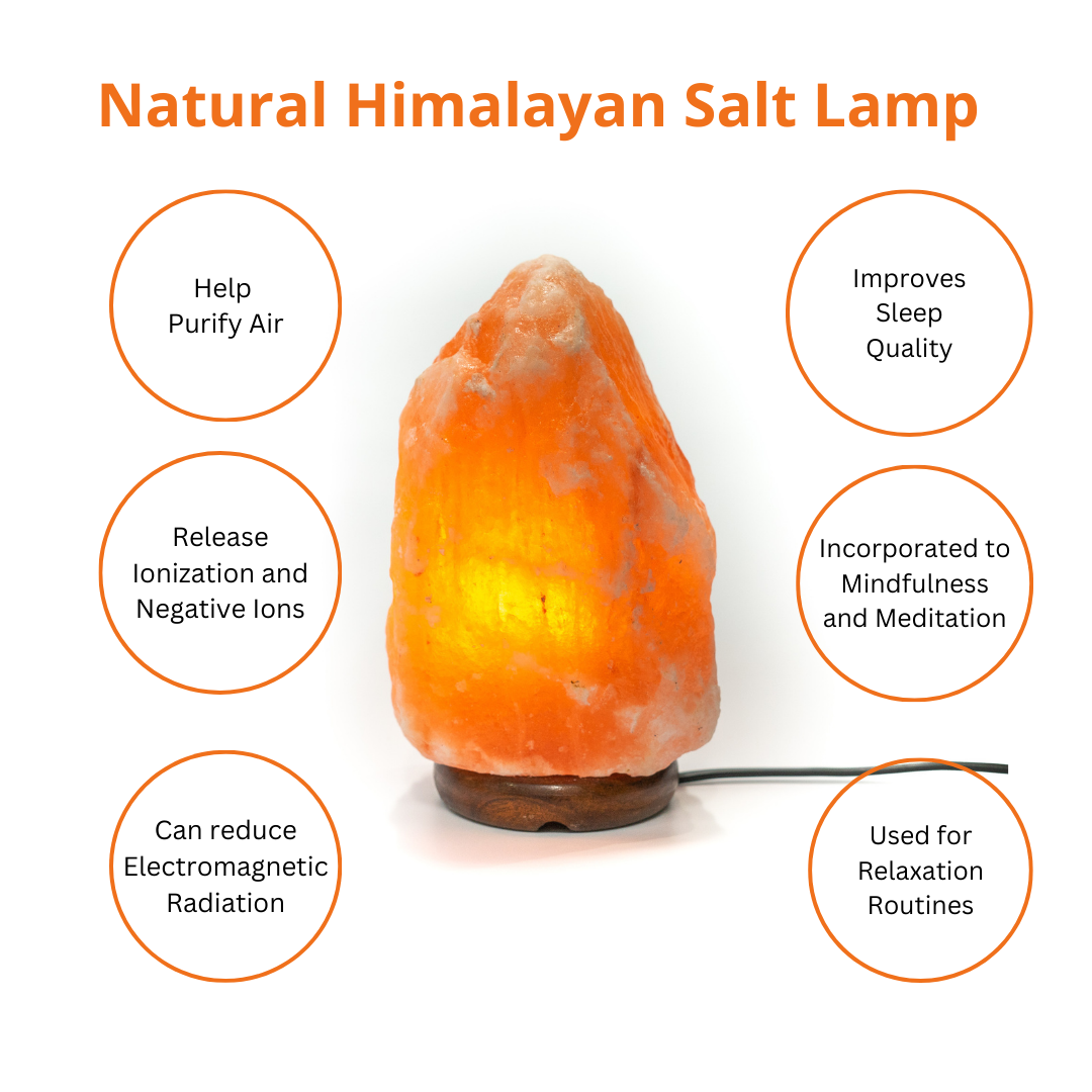 Himalayan Salt Lamp - 100% Original Crystal Rock for Natural Healing - My Vitamin Shop