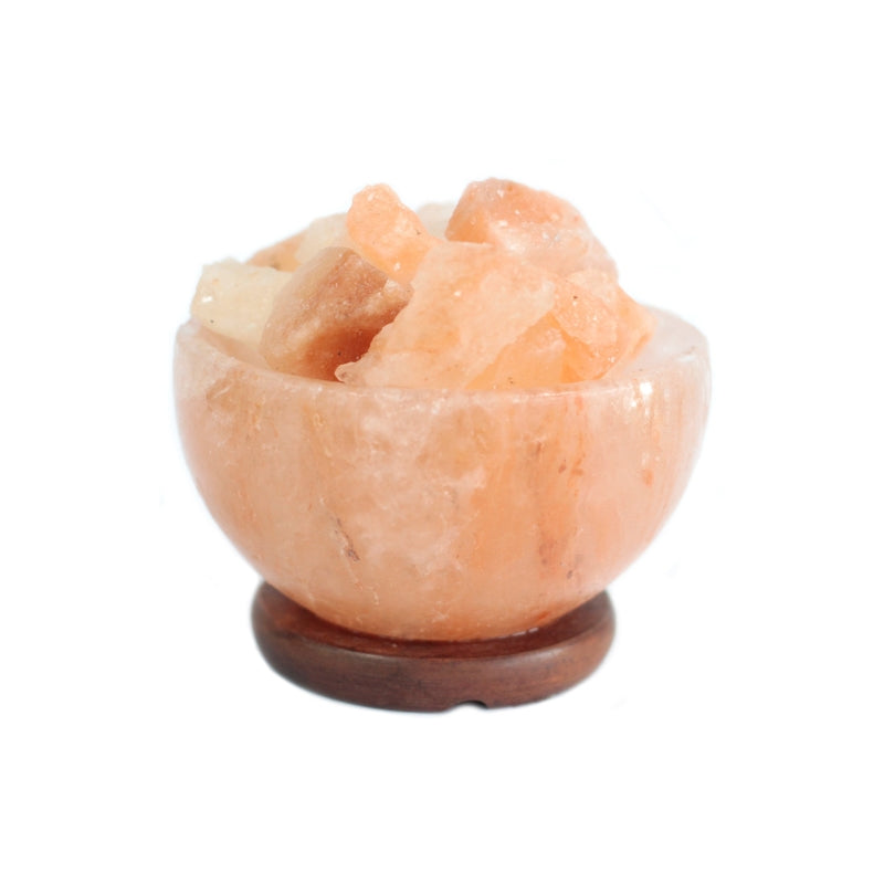 Himalayan Salt Fire Bowl and Chunks - 15cm x 9cm - My Vitamin Shop