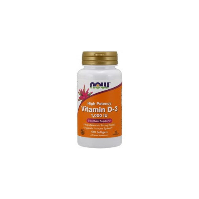 NOW Foods Vitamin D-3 1000 IU - 180 softgels - My Vitamin Shop