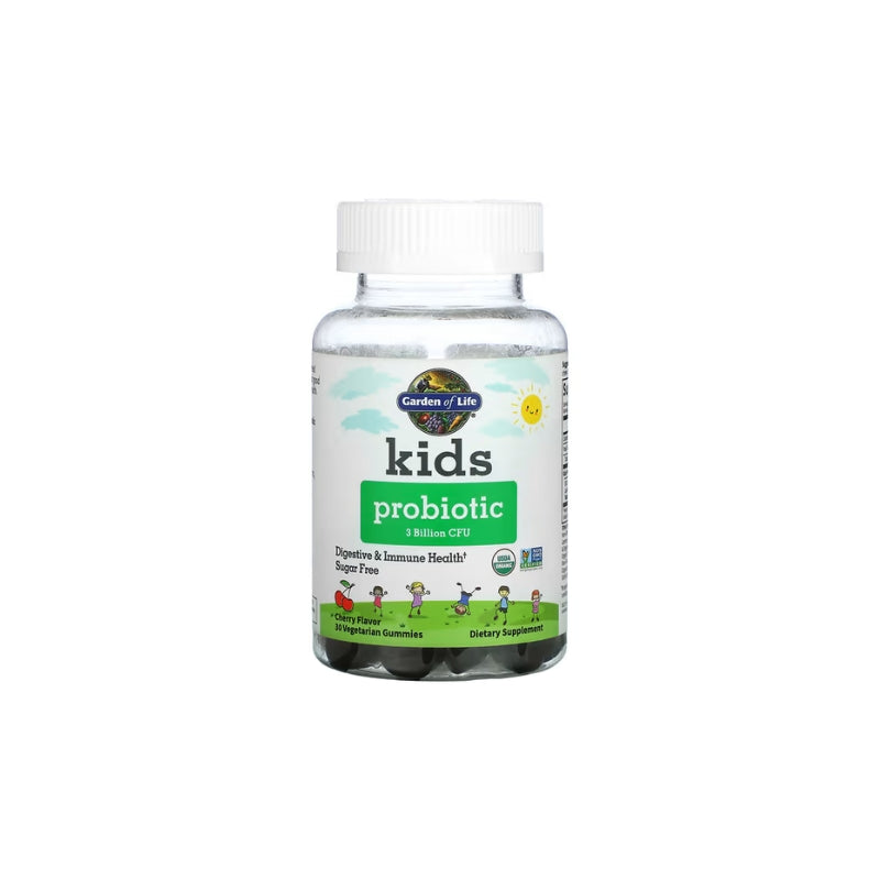 Garden of Life Kids Probiotic, 3 Billion CFU (Cherry) - 30 gummies - My Vitamin Shop