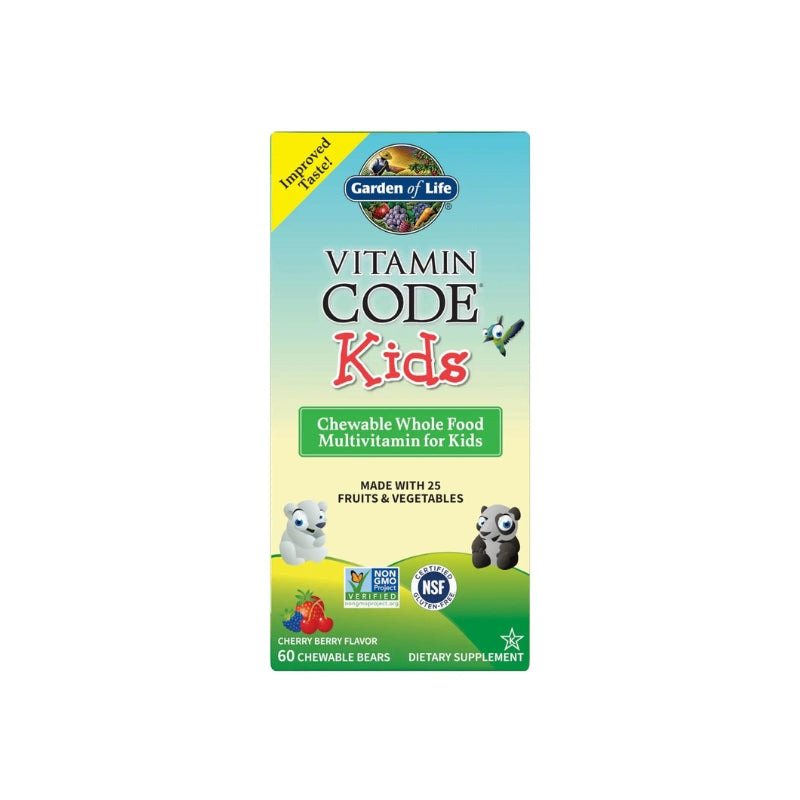 Garden of Life Vitamin Code Kids (Chewable Whole Food Multivitamin For Kids) - 60 chewable bears - My Vitamin Shop