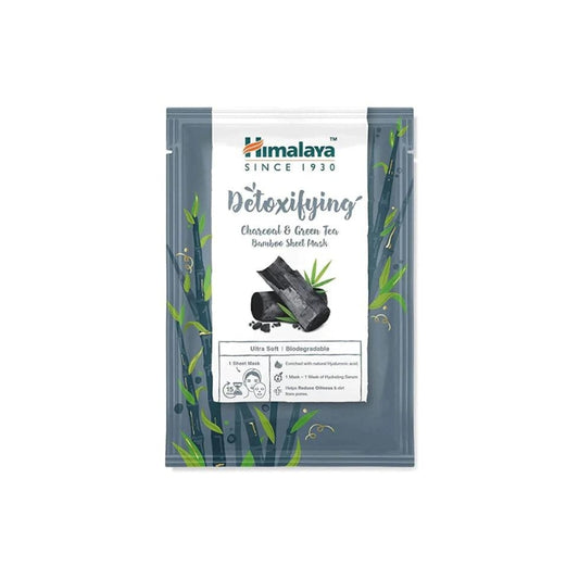 Himalaya Detoxifying Charcoal & Green Tea Bamboo Sheet Mask - My Vitamin Shop