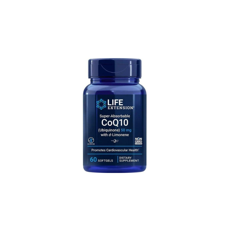 Life Extension Super-Absorbable CoQ10 (Ubiquinone) with d-Limonene - 60 softgels - My Vitamin Shop