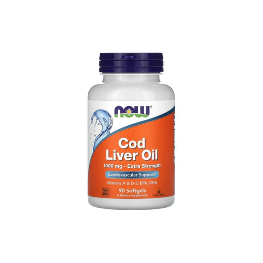 NOW Foods Cod Liver Oil 1000mg Extra Strength - 90 Softgels - My Vitamin Shop