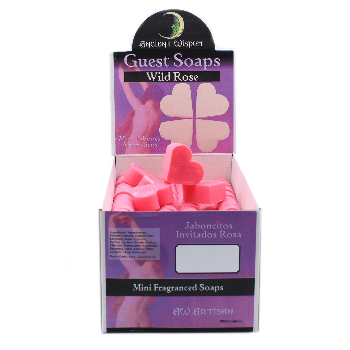 Heart Guest Soap - Wild Rose 20g - My Vitamin Shop