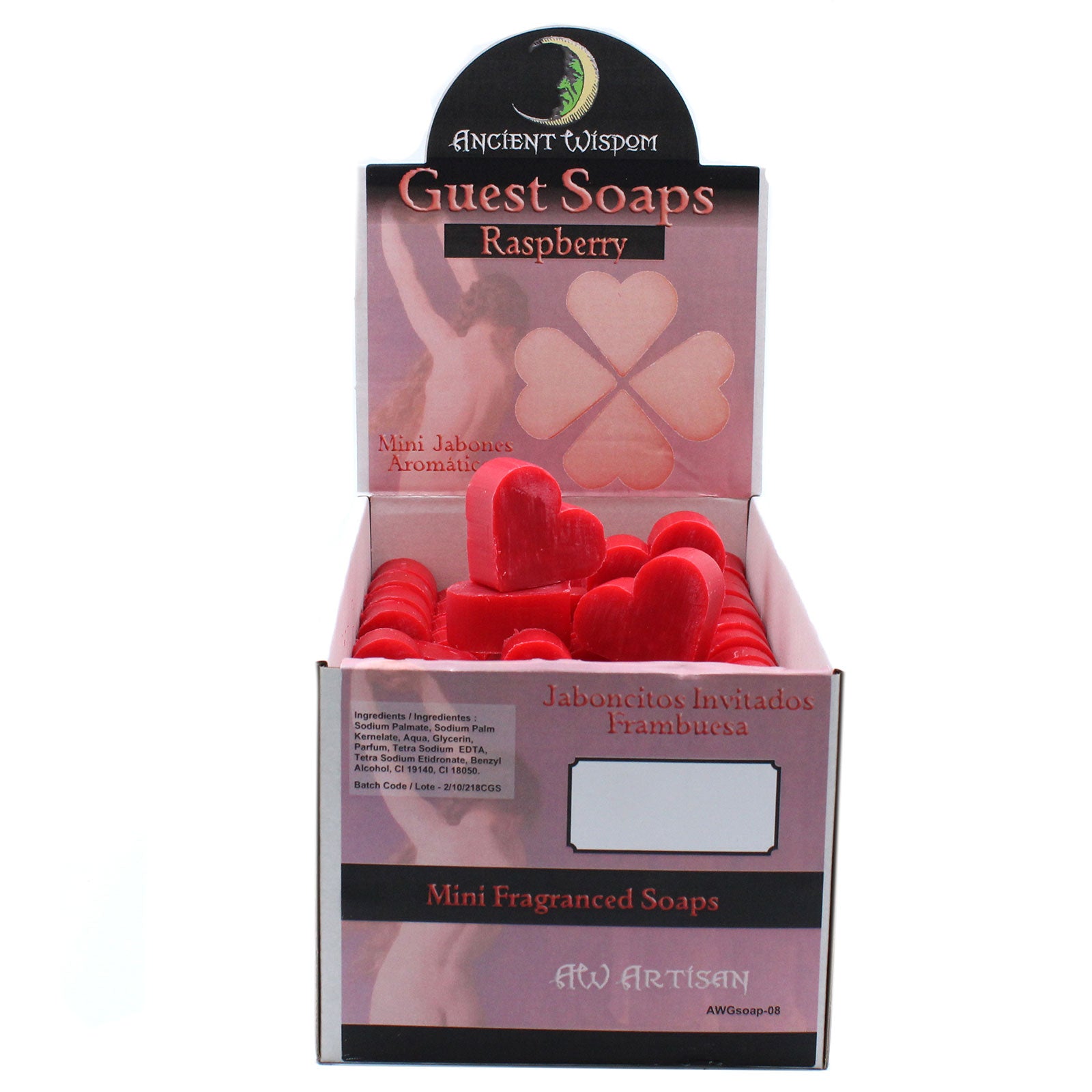 Heart Guest Soap - Raspberry 20g - My Vitamin Shop