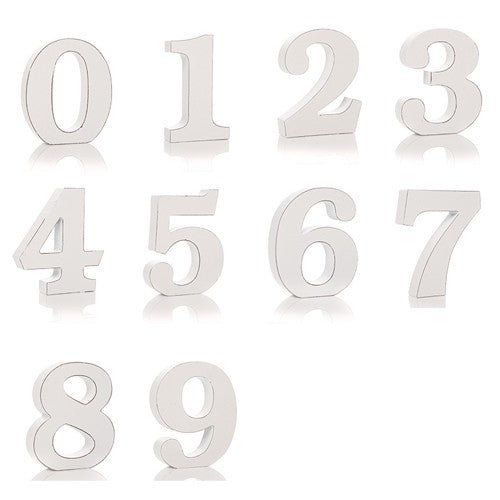 Shabby Chic Wooden Numbers - 1 Through 10 (10 Numbers) - My Vitamin Shop